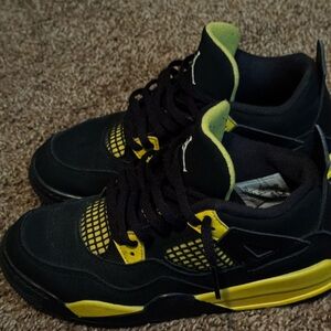 Jordan Kids Sneakers Black and Yellow